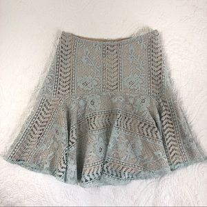 BOGO Francesca's Button NWOT Floral Knit Skirts